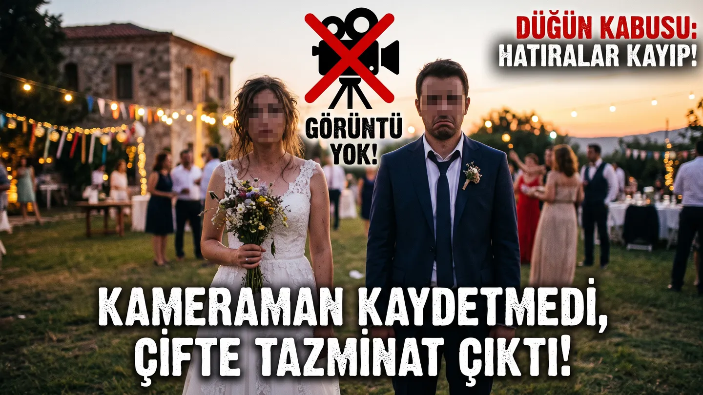 İzmir'de Düğün Kabusuna Emsal Karar: 'Kayıt' Tuşuna Basmayan Kameramana 200 Bin TL Tazminat