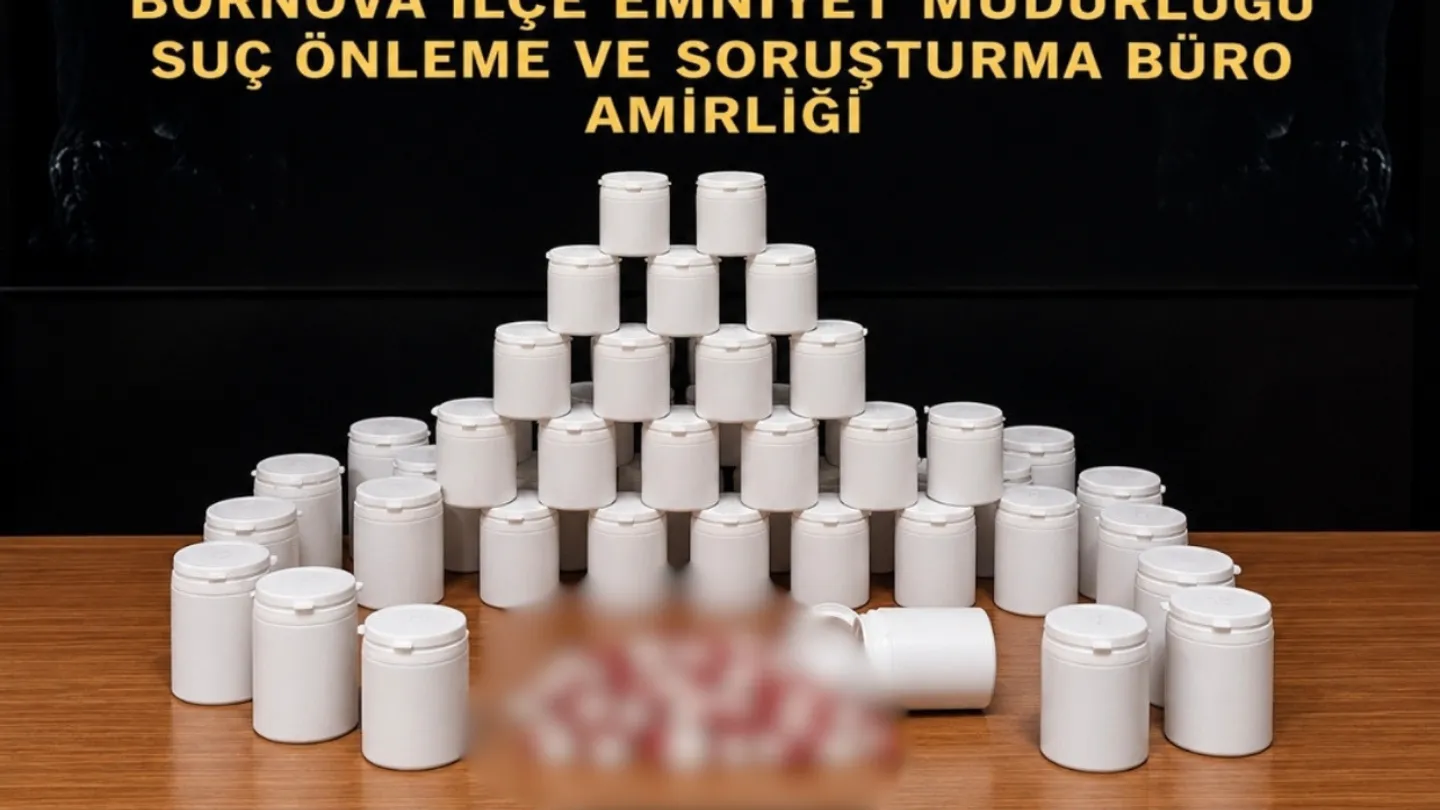 Bornova’da uyuşturucu operasyonu: Evden 2 bin 775 sentetik ecza çıktı!