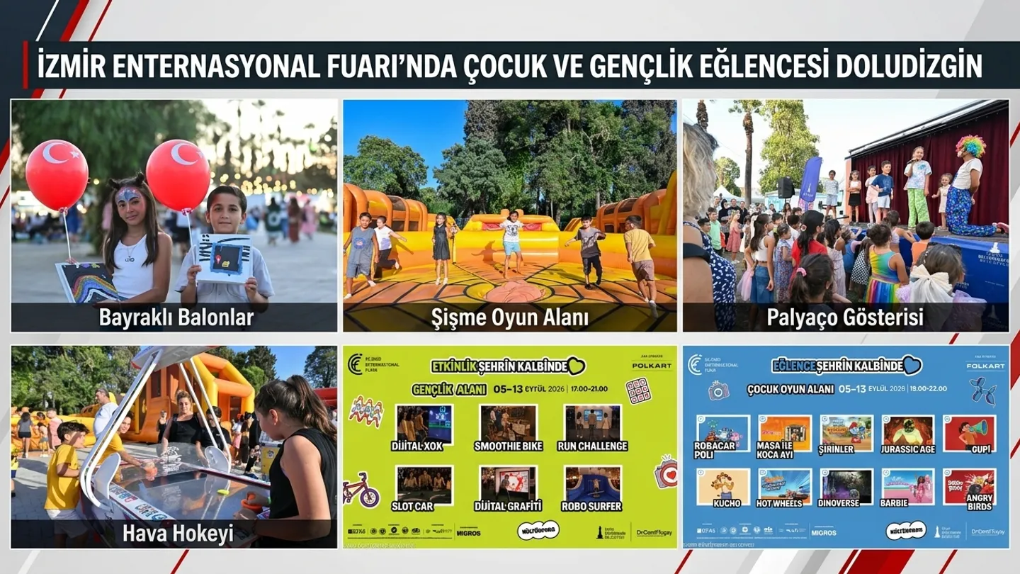 İzmir Enternasyonal Fuarı’nda Gençler ve Çocuklar İçin Eğlence Maratonu