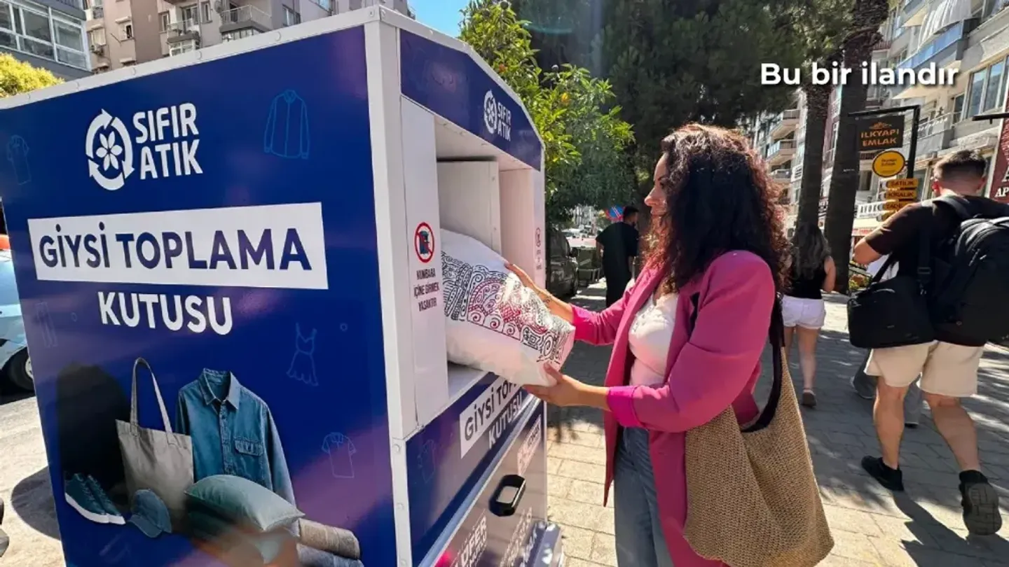 Konak'ta eski giysiler geri dönüşüme kazandırılıyor