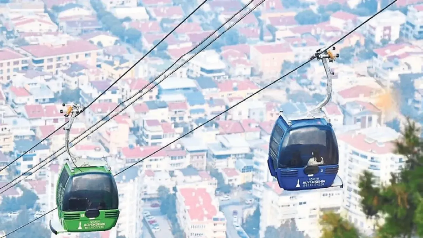 İzmir Teleferikte bakım molası