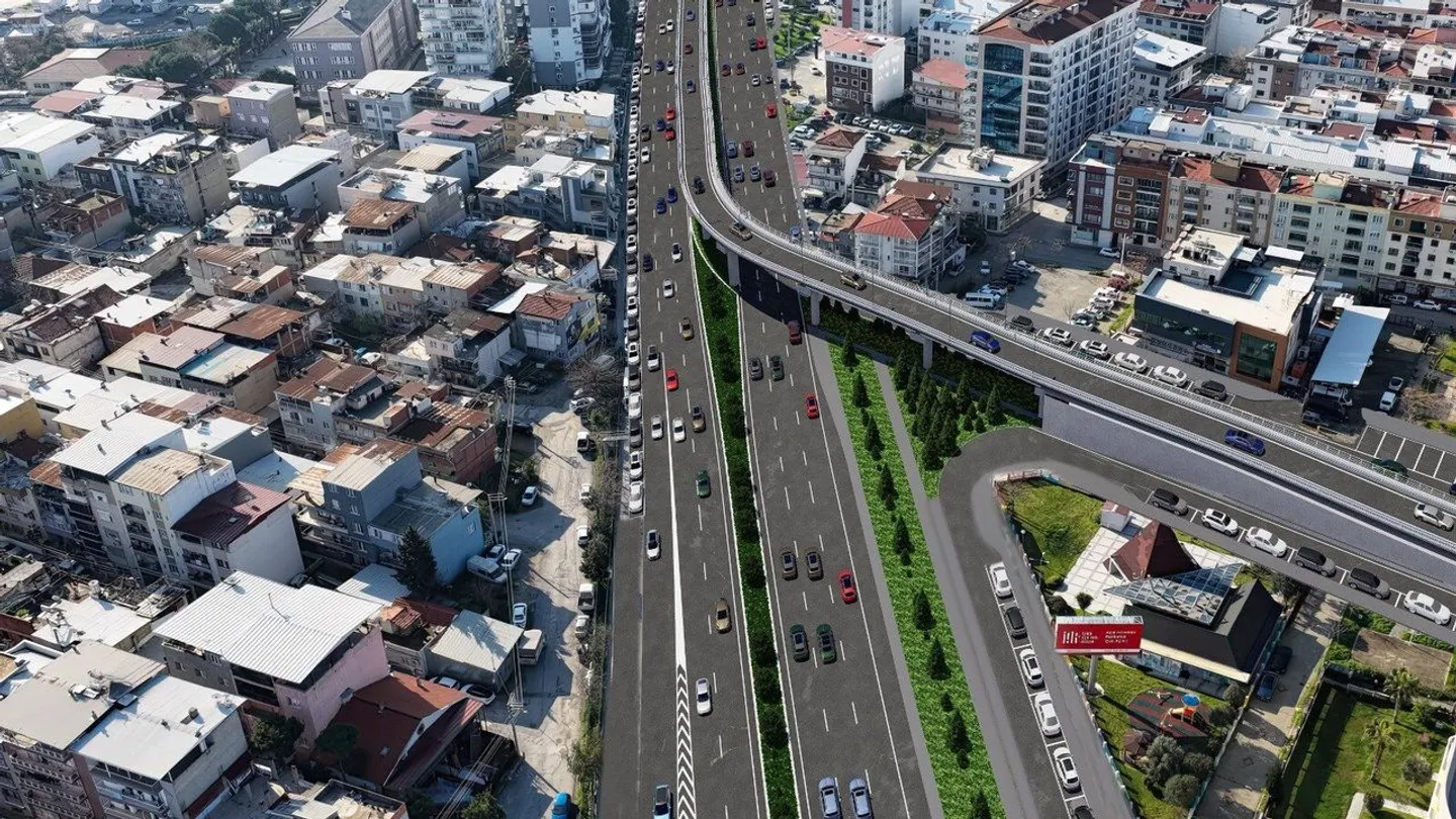 İzmir trafiğine yeni bağlantı: Girne ve Nazım Hikmet bulvarları üst geçitle birleşiyor
